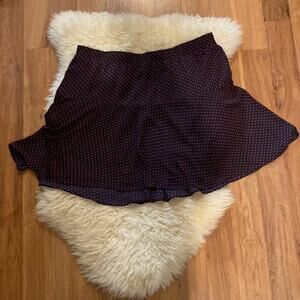 Banana Republic Factory Polka Dot Swingy Midi Skirt Elastic Waist Sz XL